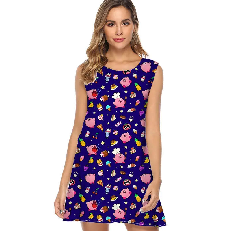Women Dress 2019 New Style Summer Dress Casual Beach Dress Bubble Print mini Sleeveless loose fashion o neck Chiffon Dress
Women Dress 2019 New Style Summer Dress Casual Beach Dress Bubble Print mini Sleeveless loose fashion o neck Chiffon Dress