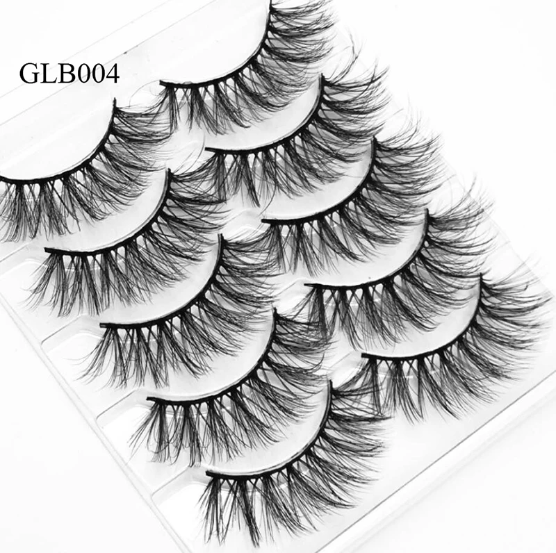 5 Pairs 5D Soft Faux Mink Hair False Eyelashes Natural Messy Eyelash Crisscross Wispy Fluffy Lashes Extension Eye Makeup Tools
5 Pairs 5D Soft Faux Mink Hair False Eyelashes Natural Messy Eyelash Crisscross Wispy Fluffy Lashes Extension Eye Makeup Tools