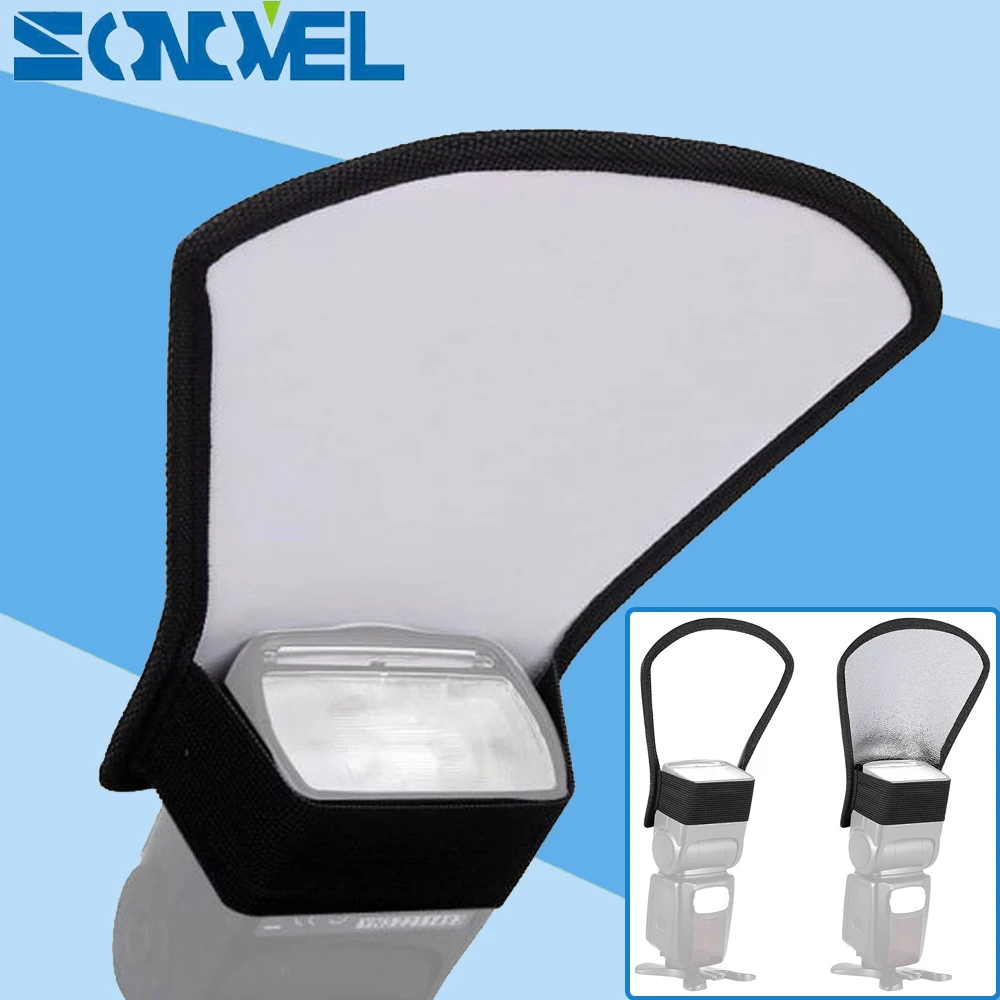 Two-Sides Flash Diffuser Softbox Silver/White Camera Reflector for Nikon Canon Sony Pentax Olympus Yongnuo Godox Flash Speedlite
Two-Sides Flash Diffuser Softbox Silver/White Camera Reflector for Nikon Canon Sony Pentax Olympus Yongnuo Godox Flash Speedlite