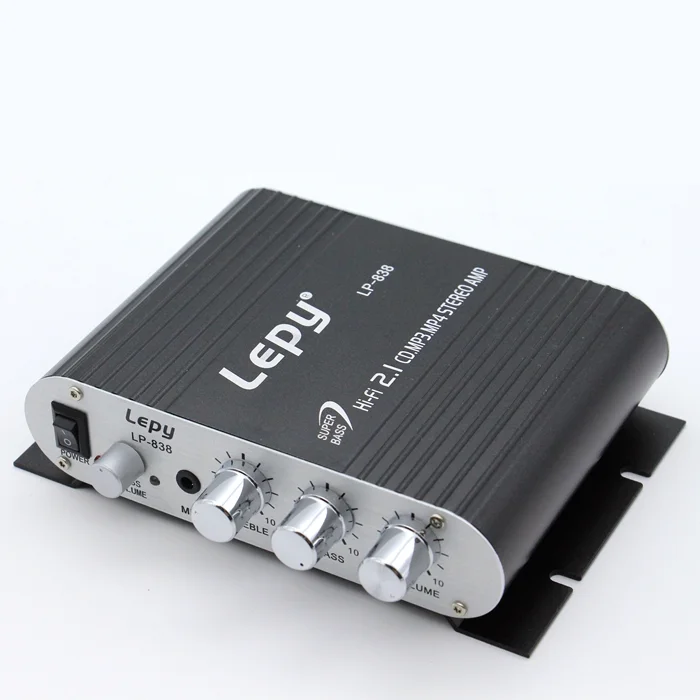 Усилитель KYYSLB 2019 LP-838, для дома и автомобиля, 12 В, Hi-Fi, 2,1 каналов, с регулировкой сабвуфера, маленький усилитель
Усилитель KYYSLB 2019 LP-838, для дома и автомобиля, 12 В, Hi-Fi, 2,1 каналов, с регулировкой сабвуфера, маленький усилитель
