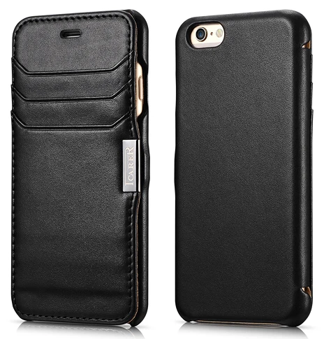Роскошный тонкий чехол из натуральной кожи с откидной крышкой для iPhone 6 6s Plus