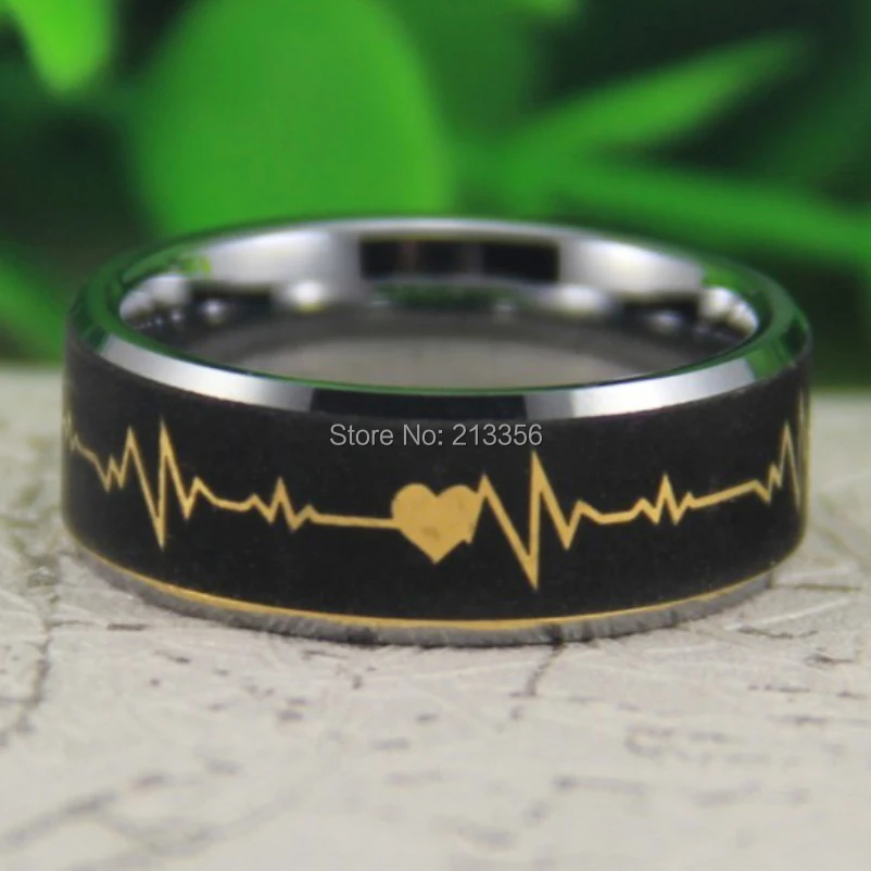 Cheap Price Free Shipping USA Canada Hot Selling 8MM New Gold Silver Egde Forever Love HeatBeat Tungsten Ring Wedding Band Ring
Cheap Price Free Shipping USA Canada Hot Selling 8MM New Gold Silver Egde Forever Love HeatBeat Tungsten Ring Wedding Band Ring