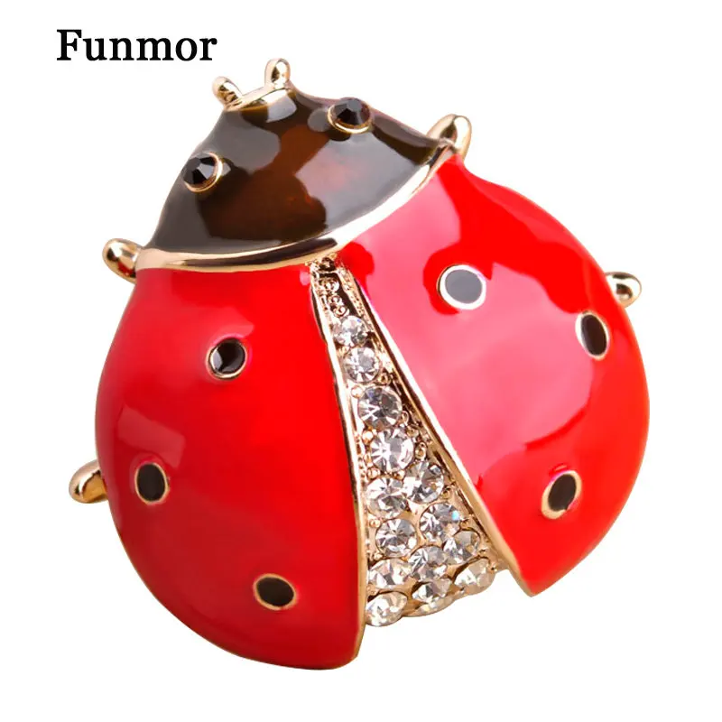 Lovely Ladybug Enamel Brooch Pins Fashion Jewelry Women Bouquet Weeding Dress Accessories Crystal Insect Broche Women Red Clips
Lovely Ladybug Enamel Brooch Pins Fashion Jewelry Women Bouquet Weeding Dress Accessories Crystal Insect Broche Women Red Clips