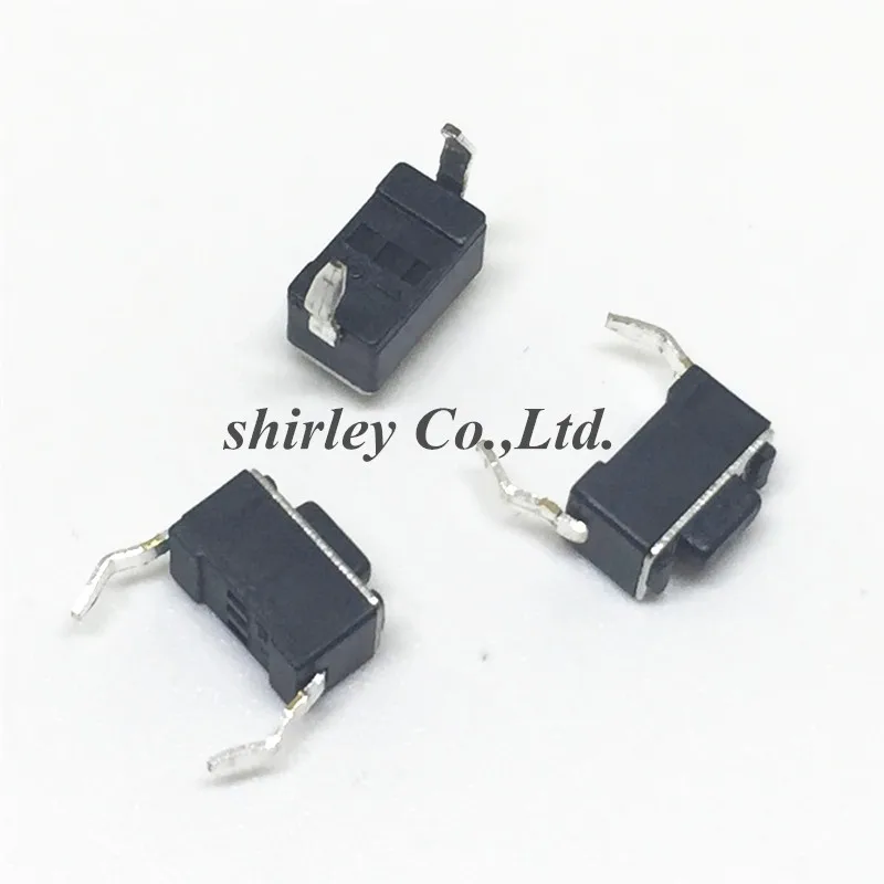 Free shiiping 1000PCS/LOT 3*6*4.3MM Tact Switch DIP-2P pin feet of vertical black Environmental 3x6x4.3
Free shiiping 1000PCS/LOT 3*6*4.3MM Tact Switch DIP-2P pin feet of vertical black Environmental 3x6x4.3