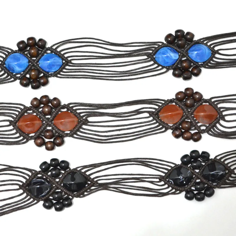 2018 Ethnic Bohemia Fabric Hand Knitted Women Colorful Beaded Belts Leisure for Dress Wild Belt Belts for Women TOYOOSKY
2018 Ethnic Bohemia Fabric Hand Knitted Women Colorful Beaded Belts Leisure for Dress Wild Belt Belts for Women TOYOOSKY