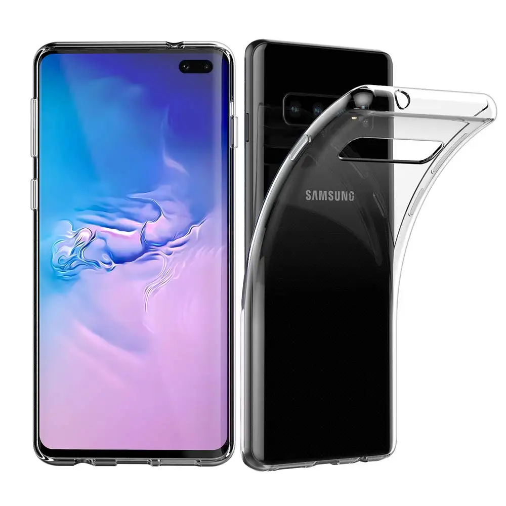 Чехол для Samsung Galaxy S10 5G тонкий прозрачный мягкий чехол из ТПУ с поддержкой
