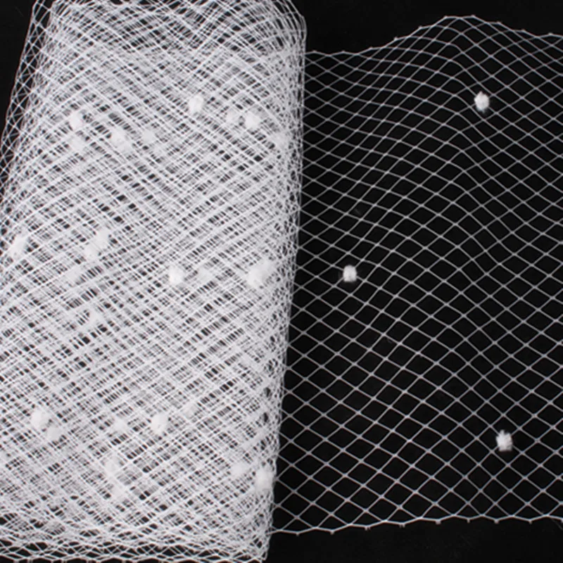 White 5 Yards Per Lot Birdcage Veil With Dot 45 CM Width Russian Veiling Netting Wedding Dot Veils Material DIY Hair Accessories
White 5 Yards Per Lot Birdcage Veil With Dot 45 CM Width Russian Veiling Netting Wedding Dot Veils Material DIY Hair Accessories