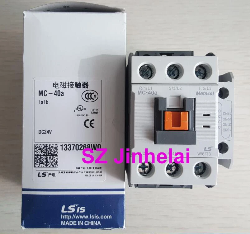 

Authentic original MC-40A LS Electromagnetic contactor 1a1b (Can replace GMC-40) DC220V/DC110V/DC24V/AC220V/AC110V/AC24V/AC380V