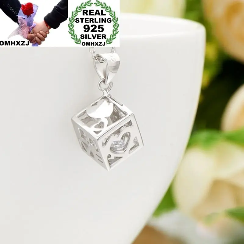 OMHXZJ Wholesale Personality Fashion Woman Girl Party Wedding Gift White Cube AAA Zircon 925 Sterling Silver Pendant Charm CH22
OMHXZJ Wholesale Personality Fashion Woman Girl Party Wedding Gift White Cube AAA Zircon 925 Sterling Silver Pendant Charm CH22