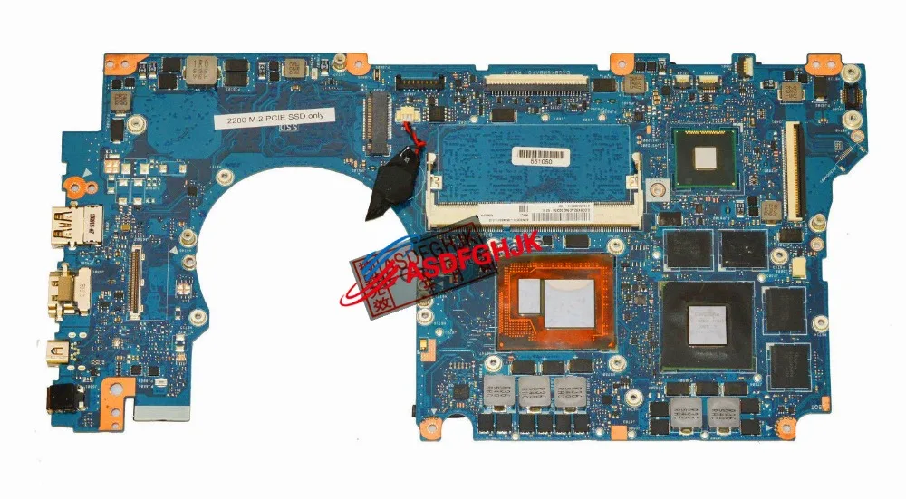 Оригинальный дизайн для Asus ROG G501JW материнской платы w/ i7 4750HQ 2 0 ГГц Процессор 60NB0870