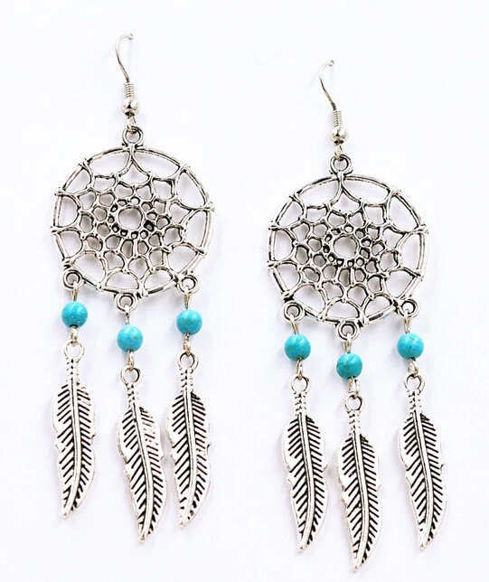"Dreamcatcher Stone beads feathers" Earrings-Simple Atmospheric Pendant Charm Drop Earrings jewelry For woman Z243
"Dreamcatcher Stone beads feathers" Earrings-Simple Atmospheric Pendant Charm Drop Earrings jewelry For woman Z243