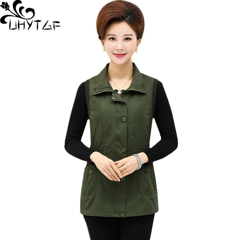 HYTGF New Sleeveless Spring Autumn Vest Women Fashion Thin Slim Female Waistcoat Jacket Elegant Ladies Big Size Vests Coat 316
HYTGF New Sleeveless Spring Autumn Vest Women Fashion Thin Slim Female Waistcoat Jacket Elegant Ladies Big Size Vests Coat 316
