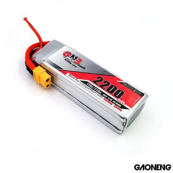Gaoneng GNB 11.1V 2200mAh 3S 110C Battery With XT60 Plug For RC Model 450 Size Helicopter High Quality Rechargeable battery
Gaoneng GNB 11.1V 2200mAh 3S 110C Battery With XT60 Plug For RC Model 450 Size Helicopter High Quality Rechargeable battery