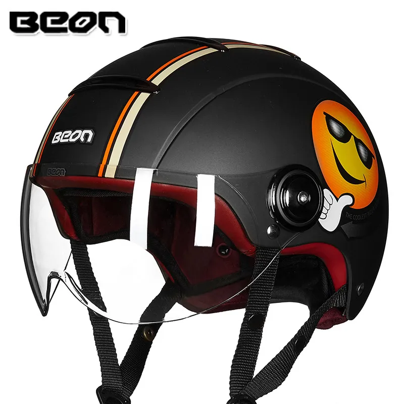 BEON B-105 motorcycle half helmet vintage capacete retro motocicleta motorbike scooter summer casco for men women ECE Approved
BEON B-105 motorcycle half helmet vintage capacete retro motocicleta motorbike scooter summer casco for men women ECE Approved