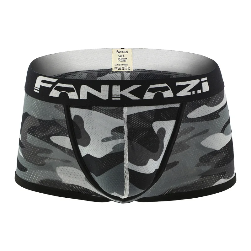 Men Boxer Shorts Camo Printed Underwear Hollow Out Quick Drying Bikini Slip Swimwear U-convex Pouch Trunks Cotton Male Sleepwear
Men Boxer Shorts Camo Printed Underwear Hollow Out Quick Drying Bikini Slip Swimwear U-convex Pouch Trunks Cotton Male Sleepwear