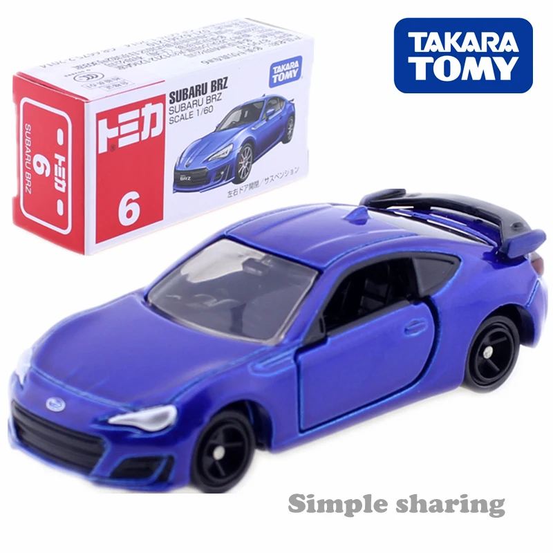Takara Tomy Tomica No. 6 Subaru BRZ 1:60 Diecast Miniature Car Model Kit Hot Pop Baby Toys Magic Funny Kids Dolls
Takara Tomy Tomica No. 6 Subaru BRZ 1:60 Diecast Miniature Car Model Kit Hot Pop Baby Toys Magic Funny Kids Dolls