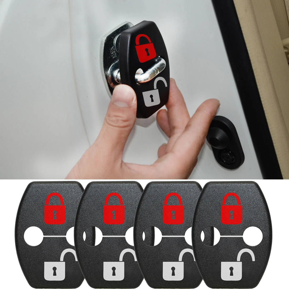 Car Door Lock Cover DIY Lock For Toyota Yaris Highlander Prius Corolla Camry 06-11 Rav4 07-12 Reiz Vois 09-13 Greatwall M4
Car Door Lock Cover DIY Lock For Toyota Yaris Highlander Prius Corolla Camry 06-11 Rav4 07-12 Reiz Vois 09-13 Greatwall M4