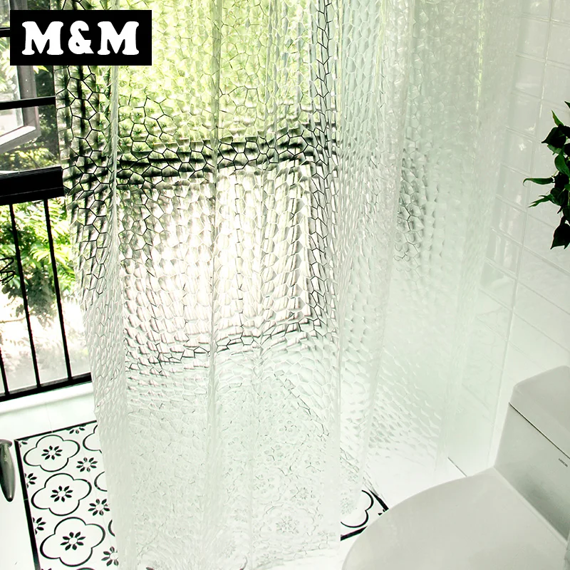 Transparent water cube Waterproof Shower Curtain Bathroom Products Creative Polyester Bath Curtain cortina de bano with Hooks
Transparent water cube Waterproof Shower Curtain Bathroom Products Creative Polyester Bath Curtain cortina de bano with Hooks