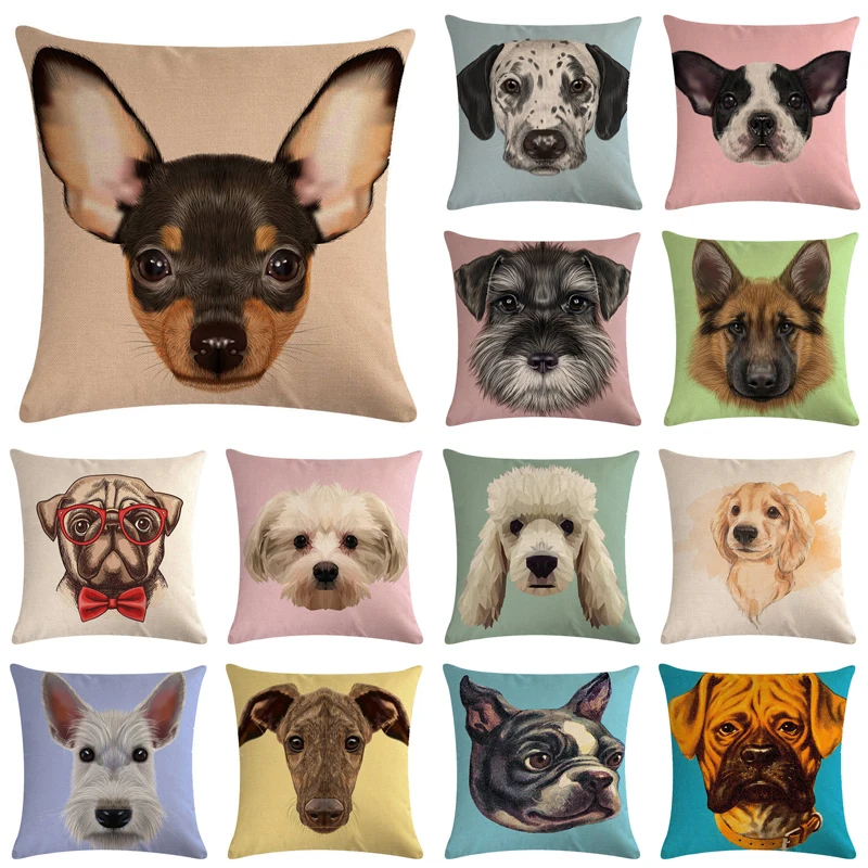 Pet Dog Sofa Decorative Cushion Cover Pillow Pillowcase Linen 45*45 Throw Pillow Home Decor Pillowcover 40618
Pet Dog Sofa Decorative Cushion Cover Pillow Pillowcase Linen 45*45 Throw Pillow Home Decor Pillowcover 40618