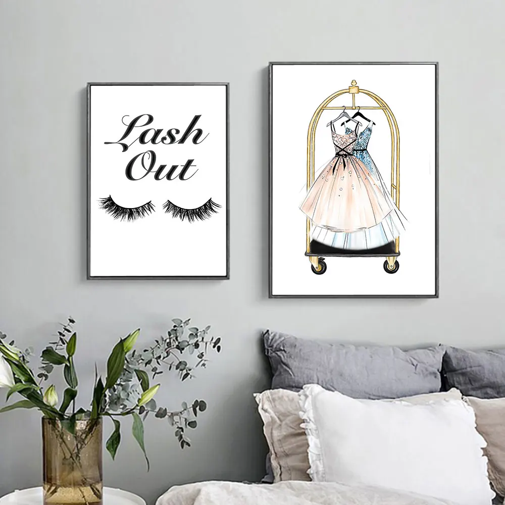 Scandinavian Eyelash Canvas Nordic Posters and Prints Vogue Wall Art Decorative Picture Modern Home Decor Black Metal Framed
Scandinavian Eyelash Canvas Nordic Posters and Prints Vogue Wall Art Decorative Picture Modern Home Decor Black Metal Framed