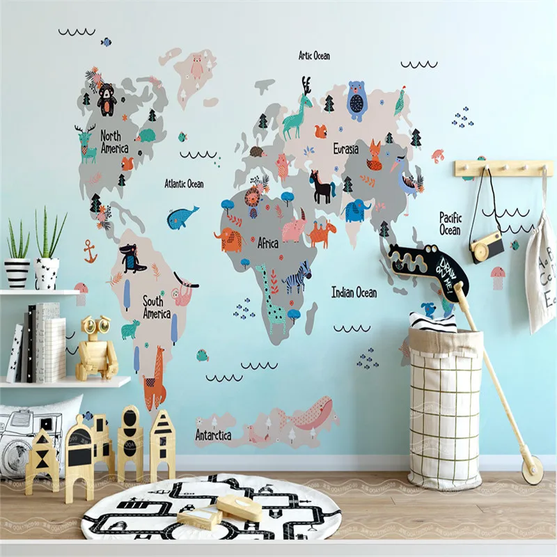 World Map Wallpapers for Kids Room 3D Wall Murals Custom Photo Wallpapers for Living Room Bedroom Home Decor Blue Walls Papers
World Map Wallpapers for Kids Room 3D Wall Murals Custom Photo Wallpapers for Living Room Bedroom Home Decor Blue Walls Papers