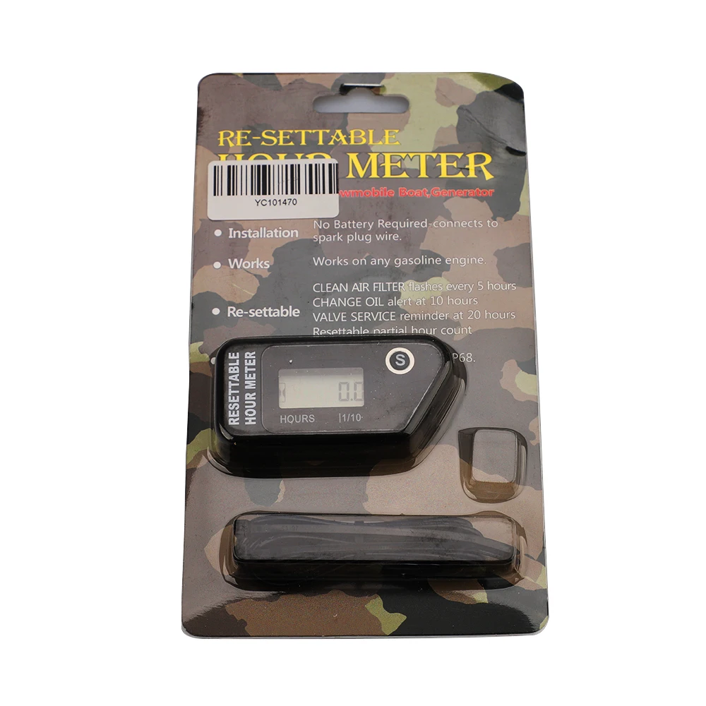 Universal Hour Meter Digital Tachometer for Outboard Motor Lawn Mower Motocross motorcycle marine chainsaw pit bike YC101470
Universal Hour Meter Digital Tachometer for Outboard Motor Lawn Mower Motocross motorcycle marine chainsaw pit bike YC101470