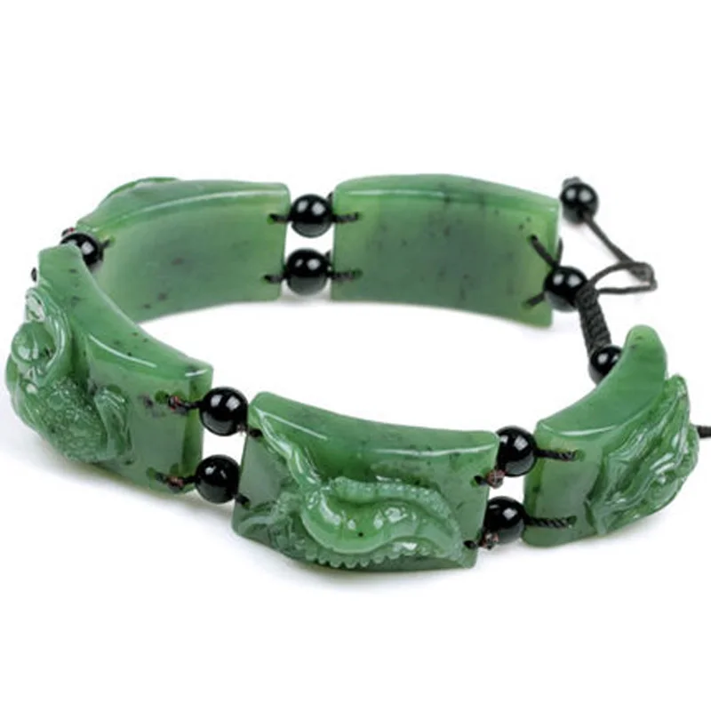 Genuine and nephrite jade bracelet natural jade bracelet Wudu spinach jade green belt certificate
Genuine and nephrite jade bracelet natural jade bracelet Wudu spinach jade green belt certificate
