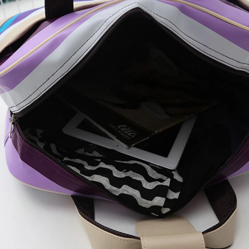 Fashion PVC Travel Bag Women Large Capacity Carry On Luggage Portable Suitcases And Travel Bags Waterproof Striped Luggage
Fashion PVC Travel Bag Women Large Capacity Carry On Luggage Portable Suitcases And Travel Bags Waterproof Striped Luggage