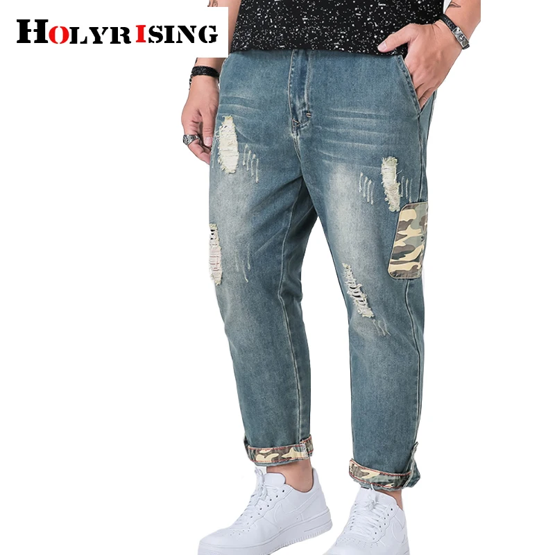 Holyrising Vintage Men Jeans Casual Hole Jeans Masculina Loose Jeans For Men Blue Cowboy Pant Streetwear Szie 2XL-4XL 18732-5
Holyrising Vintage Men Jeans Casual Hole Jeans Masculina Loose Jeans For Men Blue Cowboy Pant Streetwear Szie 2XL-4XL 18732-5