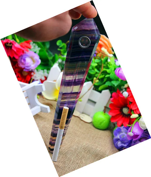Long!!!!! The natural quartz crystal fluorite purple stripes smoking pipe. Smoke tube magic wand. Ball. Chakra. Christmas gift
Long!!!!! The natural quartz crystal fluorite purple stripes smoking pipe. Smoke tube magic wand. Ball. Chakra. Christmas gift