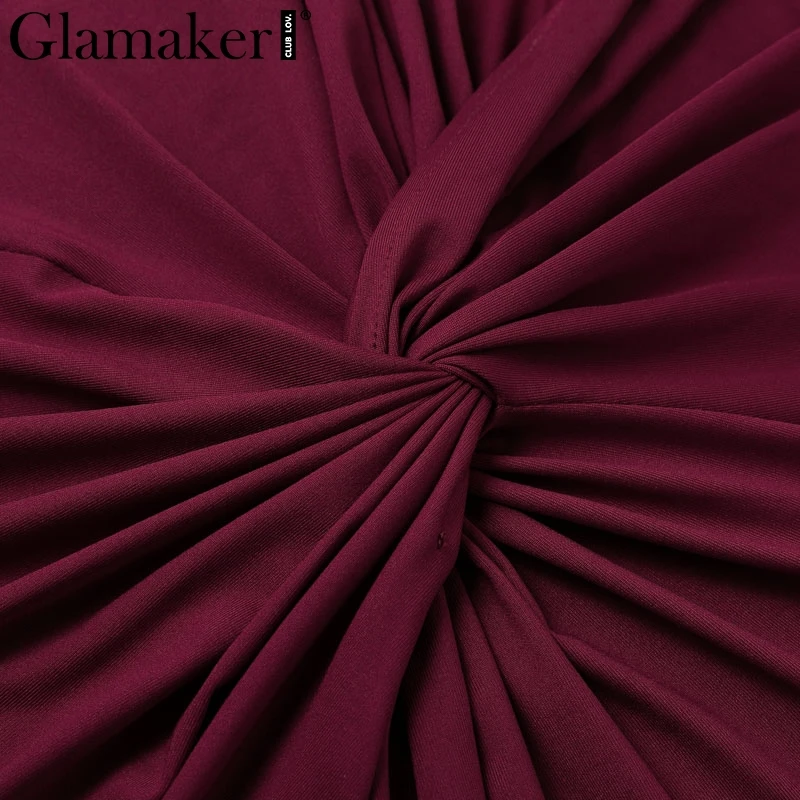 Женское трикотажное платье Glamaker черное облегающее с высокой талией и коротким
