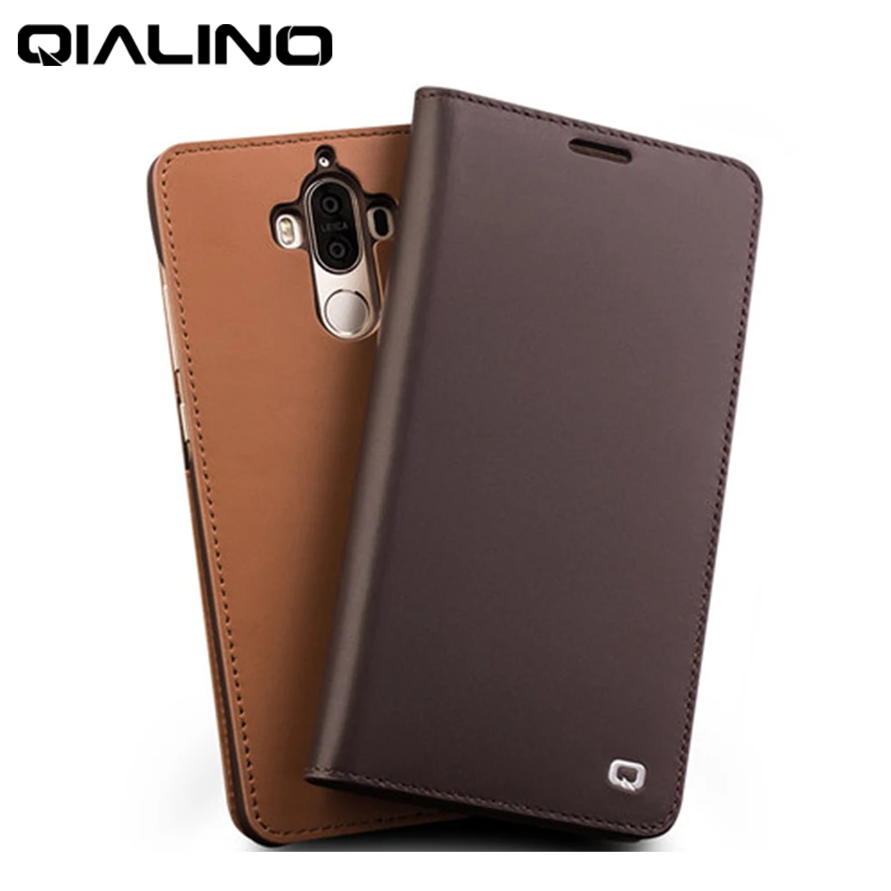 Фото Чехол Кошелек QIALINO для Huawei Ascend Mate 9 9Pro 5 5/5 дюйма ручной работы высококачественный