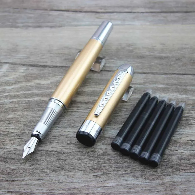 DKW brand fountain pens metal stainless steel pen school office Stationery writing materials business gift with 5pcs ink sac 002
DKW brand fountain pens metal stainless steel pen school office Stationery writing materials business gift with 5pcs ink sac 002