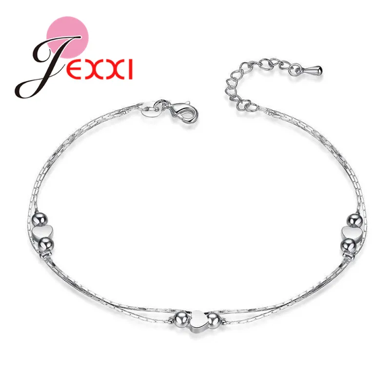 New Arrival Solid 925 Sterling Silver Bracelet for Women 925 Sterling Silver Heart Charm Bracelets Chain Party Jewelry
New Arrival Solid 925 Sterling Silver Bracelet for Women 925 Sterling Silver Heart Charm Bracelets Chain Party Jewelry