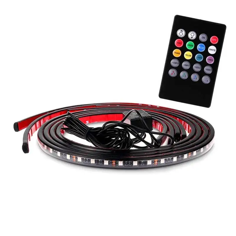 Hot New RGB LED Strips Light Under Car Underglow Underbody Music Remote Control Neon Lights Lamp BX
Hot New RGB LED Strips Light Under Car Underglow Underbody Music Remote Control Neon Lights Lamp BX