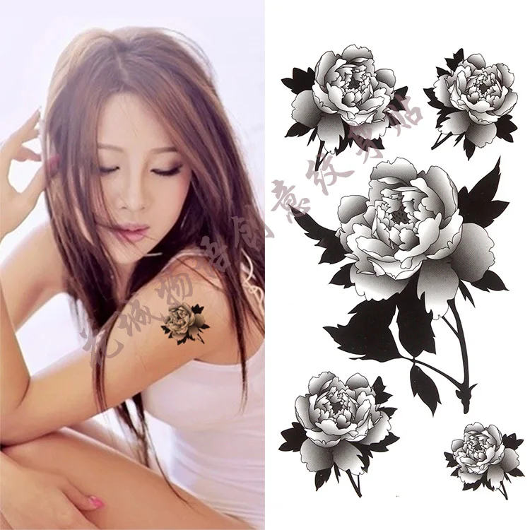 Black flower Body Art Waterproof Temporary Sexy tattoos rose For Woman Flash Tattoo Stickers 10*20CM KD161 A few flowers in
Black flower Body Art Waterproof Temporary Sexy tattoos rose For Woman Flash Tattoo Stickers 10*20CM KD161 A few flowers in