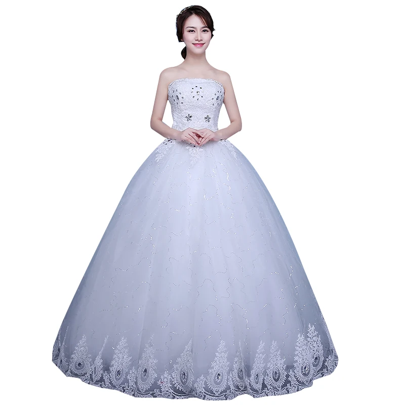 New Wedding Dresses Bride Ball Grown Lace Up Wedding Dresses Retro-style Slim Dresses Large Size
New Wedding Dresses Bride Ball Grown Lace Up Wedding Dresses Retro-style Slim Dresses Large Size