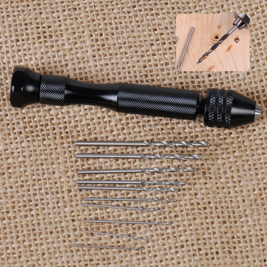 LETAOSK Mini Micro Aluminum Hand Keyless Drill Chuck +10 Twist Drill Bits Rotary Tools
LETAOSK Mini Micro Aluminum Hand Keyless Drill Chuck +10 Twist Drill Bits Rotary Tools