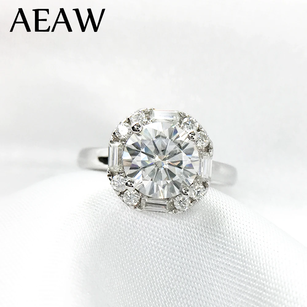 1 Carat ct 6.5mm Round Cut Engagement&Wedding Moissanite Diamond Ring Double Halo Ring Genuine 14K 585 White Gold
1 Carat ct 6.5mm Round Cut Engagement&Wedding Moissanite Diamond Ring Double Halo Ring Genuine 14K 585 White Gold