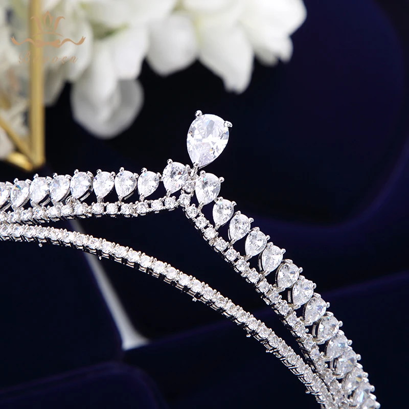 Royal Princess Wedding Tiaras Queen bridal Tiaras CZ Zircon Bride Crystal Princess Crown Headband Wedding Hair Accessories
Royal Princess Wedding Tiaras Queen bridal Tiaras CZ Zircon Bride Crystal Princess Crown Headband Wedding Hair Accessories