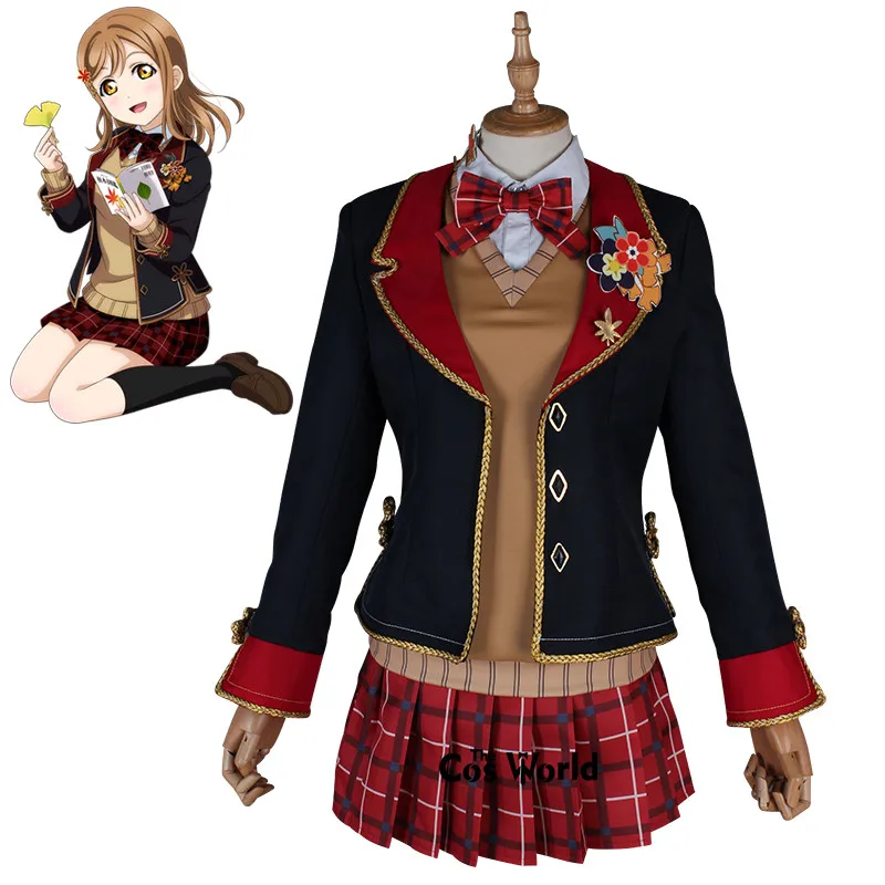 Аниме костюмы для косплея Love Live Sunshine Aqours Kunikida Hanamaru, костюмы для косплея с красными листьями и кленовым принтом
Аниме костюмы для косплея Love Live Sunshine Aqours Kunikida Hanamaru, костюмы для косплея с красными листьями и кленовым принтом