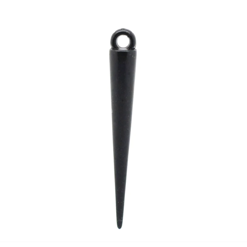 50Pcs Black Acrylic Spike Pendants Earrings DIY Making Jewelry Findings Charms 3.6x0.5cm
50Pcs Black Acrylic Spike Pendants Earrings DIY Making Jewelry Findings Charms 3.6x0.5cm