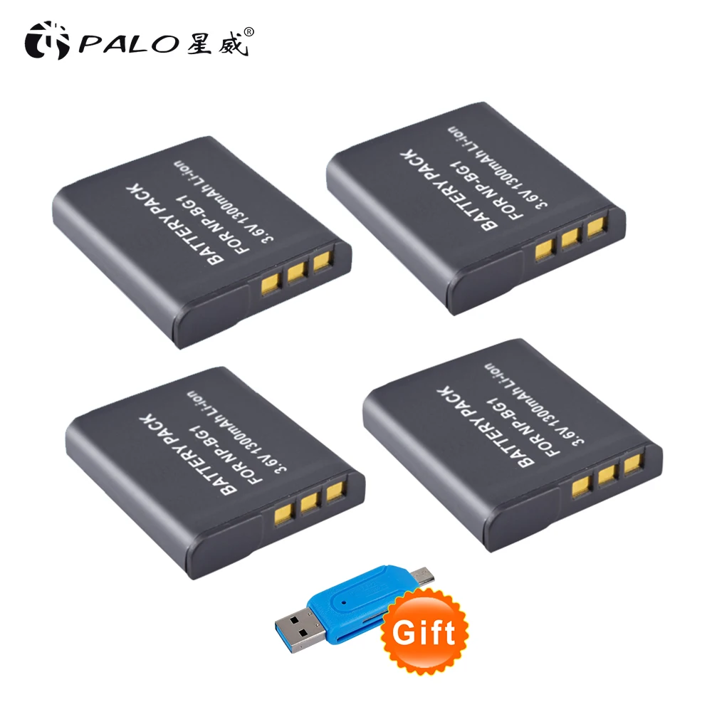 4Pcs 1300mAh NP-BG1 NP BG1 Battery For SONY Cyber-shot DSC-H3 DSC-H7 DSC-H9 DSC-H10 DSC-H20 DSC-H50 DSC-H55 DSC-H70 Camera
4Pcs 1300mAh NP-BG1 NP BG1 Battery For SONY Cyber-shot DSC-H3 DSC-H7 DSC-H9 DSC-H10 DSC-H20 DSC-H50 DSC-H55 DSC-H70 Camera