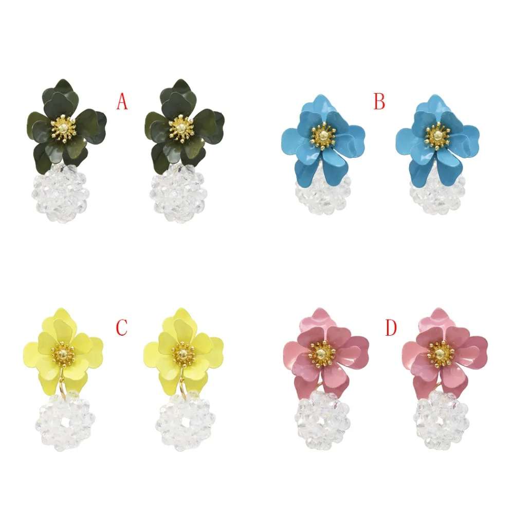 Korean Sweet Cute Flower Drop Earrings For Women Party Simple Acrylic Beaded Crystal Female Earring Oorbellen Bijoux Jewellry.
Korean Sweet Cute Flower Drop Earrings For Women Party Simple Acrylic Beaded Crystal Female Earring Oorbellen Bijoux Jewellry.