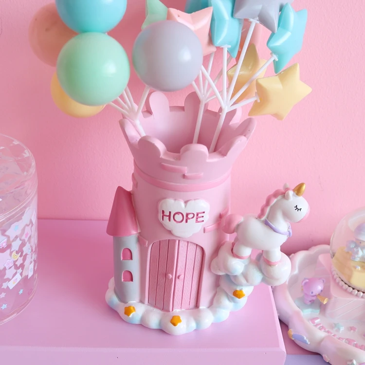 1pc Cute pink Castle unicorn doll toys for display Pen holder for Girl Birthday Christmas Gifts
1pc Cute pink Castle unicorn doll toys for display Pen holder for Girl Birthday Christmas Gifts