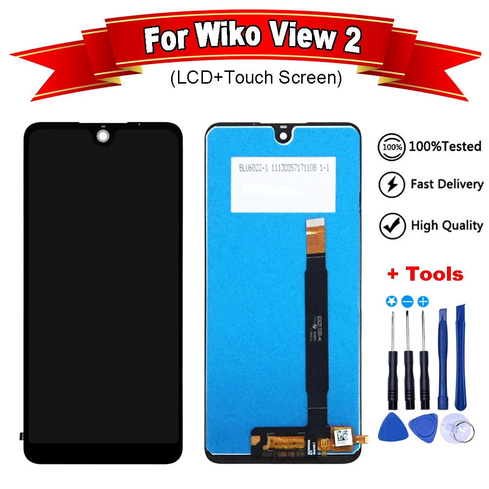 6 0 дюймов для Wiko вид 2 ЖК дисплей Дисплей + кодирующий преобразователь сенсорного