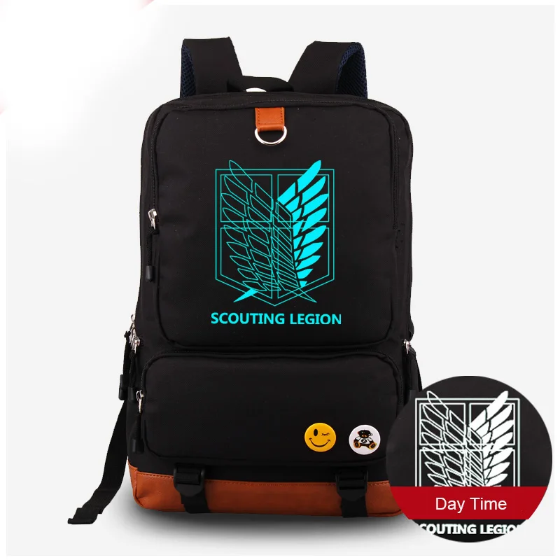Attack on Titan Backpack Luminous Men Women Canvas Backpack Shingeki no Kyojin Schoolbag Computer Laptop Bag
Attack on Titan Backpack Luminous Men Women Canvas Backpack Shingeki no Kyojin Schoolbag Computer Laptop Bag
