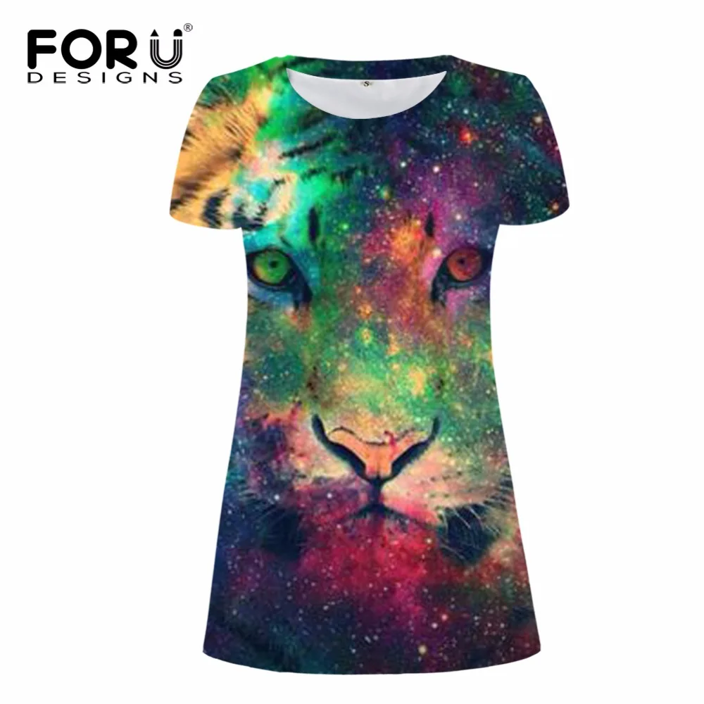 FORUDESIGNS Cool Animal Wolf Printed Women Dress Colorful Galaxy Space Summer Female Round neck Short One-piece Dress Casual
FORUDESIGNS Cool Animal Wolf Printed Women Dress Colorful Galaxy Space Summer Female Round neck Short One-piece Dress Casual