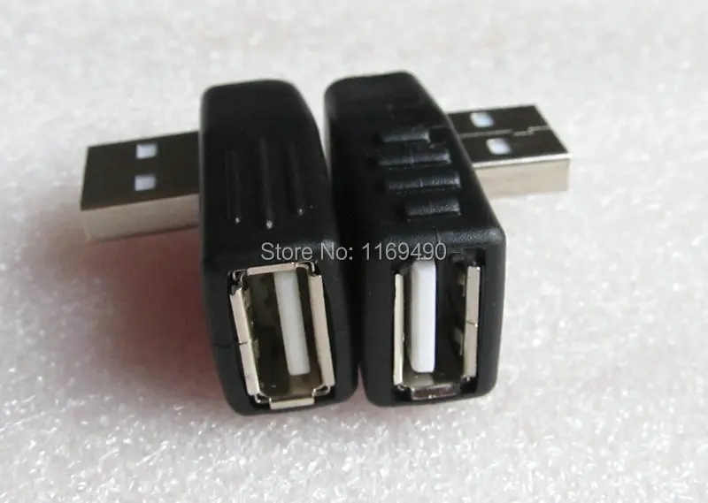(1 пара/2 шт.) штекер USB A 2 0 левый и правый угол 90 градусов на гнездо переходник для