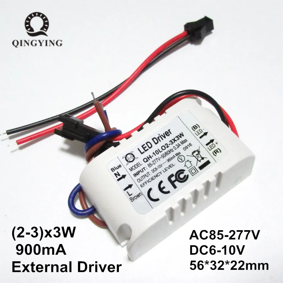10W COB LED Driver 2-3x3W 900mA High Power Factor Constant Current LED Power Supply DC6-10V Lamp Lighting Transformers
10W COB LED Driver 2-3x3W 900mA High Power Factor Constant Current LED Power Supply DC6-10V Lamp Lighting Transformers